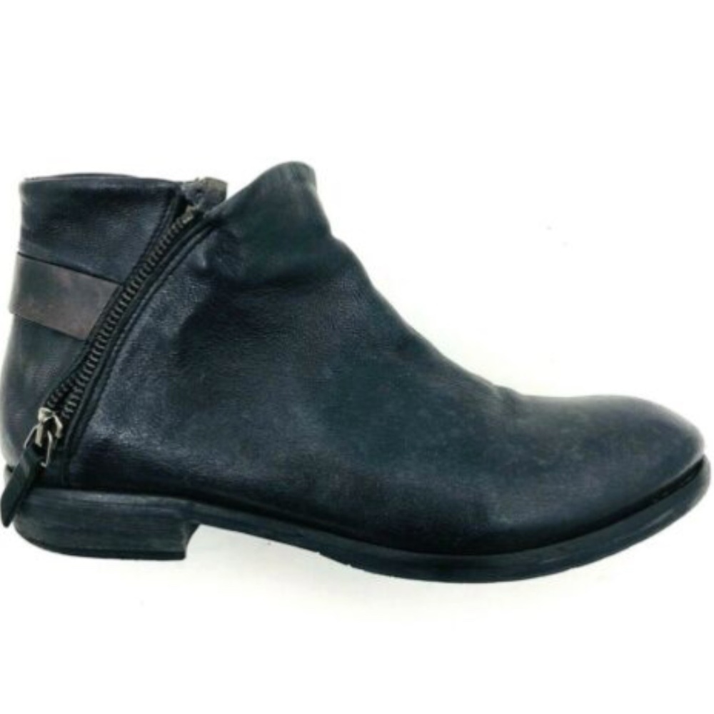 Cavallini Booties Double Zip Soft Leather Ankle 7